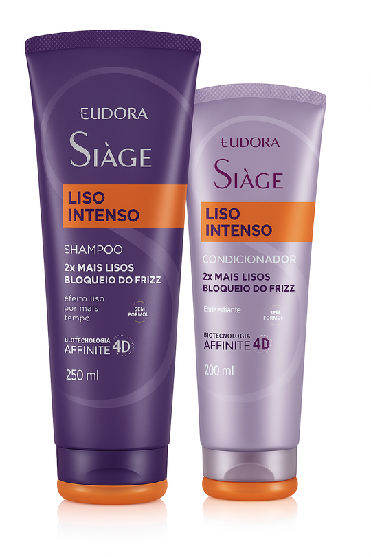 Kit Eudora Siàge Liso Intenso – Shampoo 250ml + Condicionador 200ml