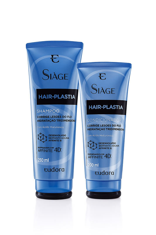 Kit Eudora Siàge Hair-Plastia – Shampoo 250ml + Condicionador 200ml