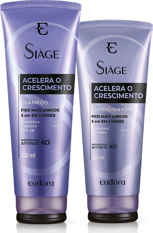 Kit Siàge Acelera o Crescimento (Shampoo 250ml + Condicionador 200ml) - Eudora